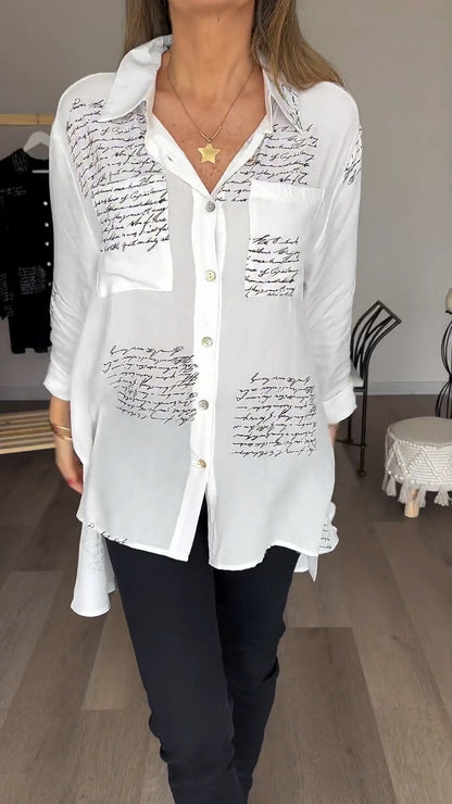 Vrouwelijke Blouse Met Print voor Stijlvolle Dames