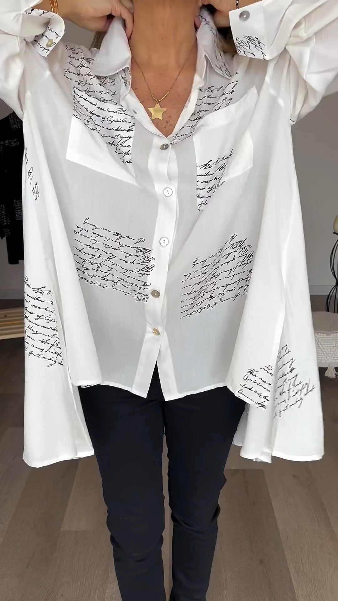 Vrouwelijke Blouse Met Print voor Stijlvolle Dames