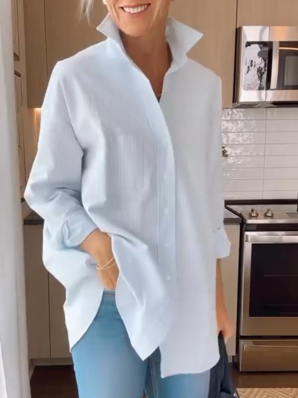 Vrouwelijke Blouse Oversized Casual Losse Stijl - StudioMarella