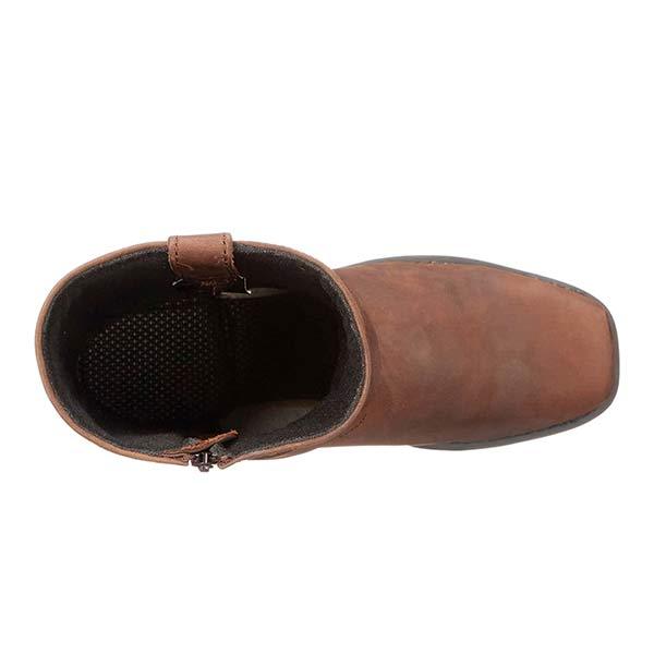 Heren Cowboylaarzen Western Stijl Vierkante Neus met Rits