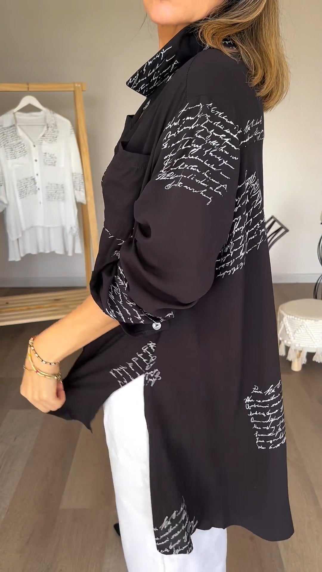 Vrouwelijke Blouse Met Print voor Stijlvolle Dames