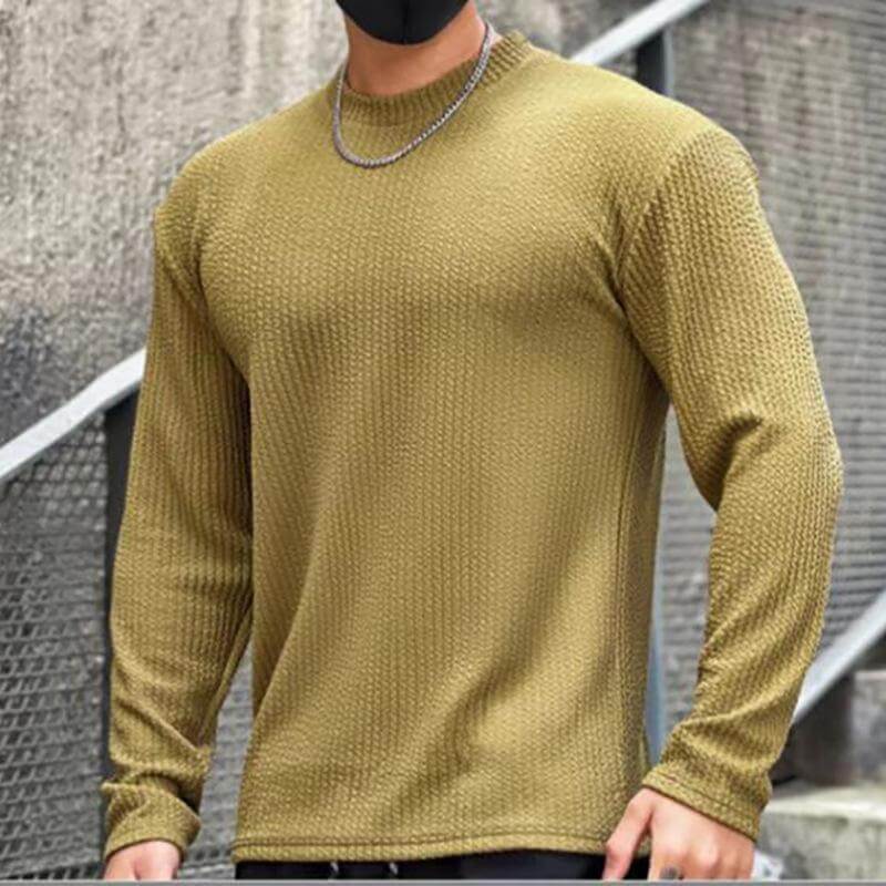 Heren Trui Gebreid Ronde Hals Casual Stijl