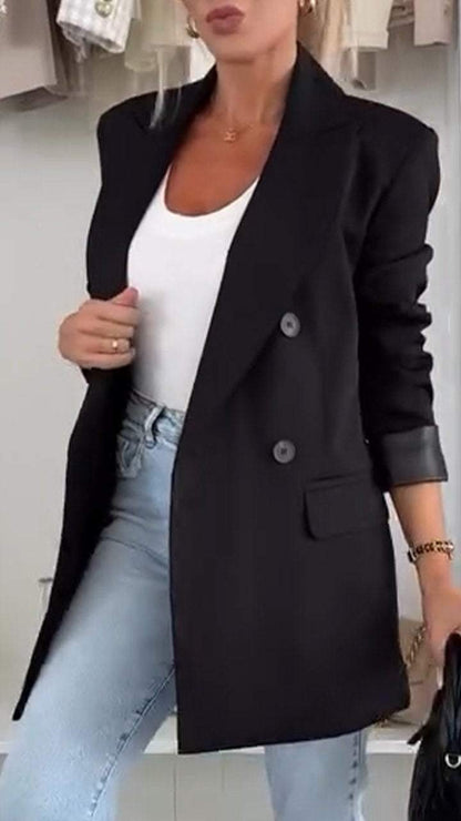Lange Blazer voor Vrouw Classic Femke Stijl