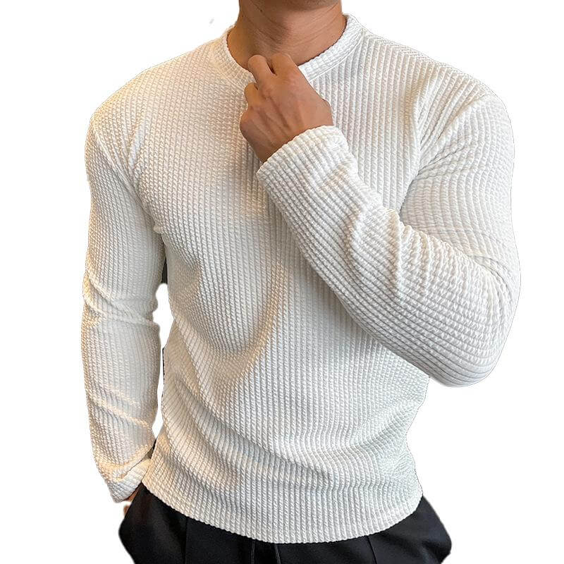Heren Trui Gebreid Ronde Hals Casual Stijl