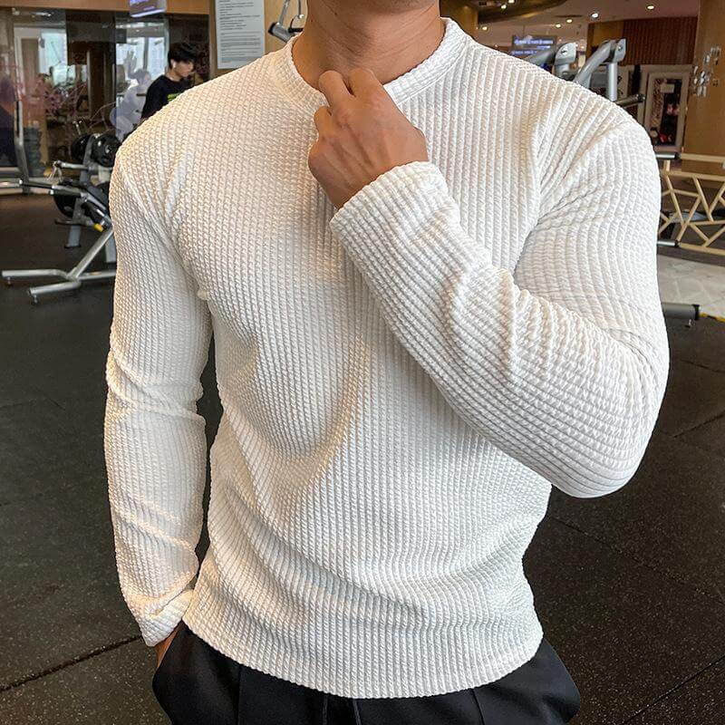 Heren Trui Gebreid Ronde Hals Casual Stijl