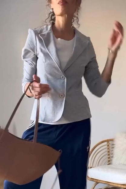Dames Blazer Slim Fit Casual Mode