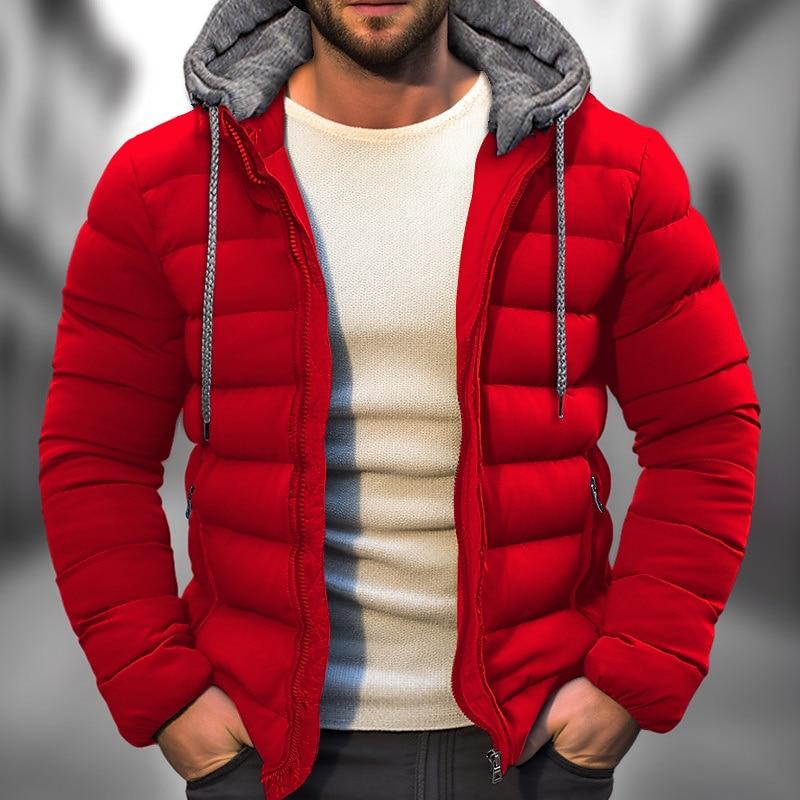 Heren Winterjas Gevoerd Sherpa Stijl Warm Gewatteerd
