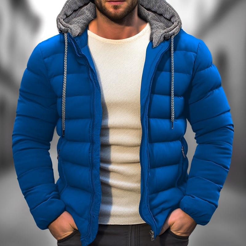 Heren Winterjas Gevoerd Sherpa Stijl Warm Gewatteerd