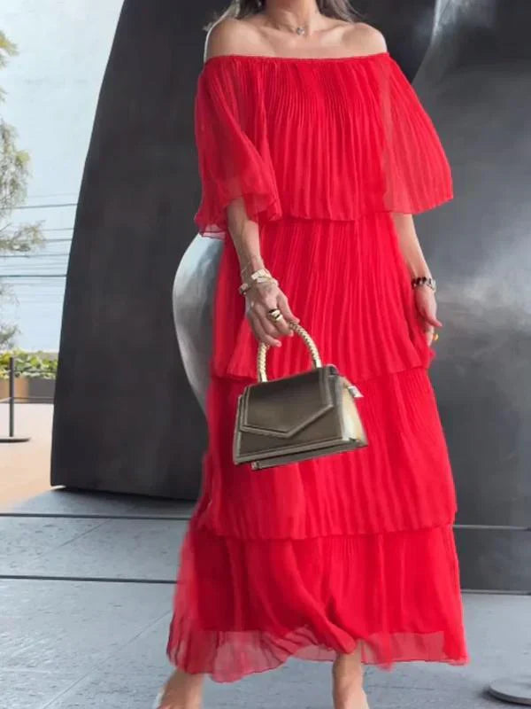 Lange Avondjurk Chiffon Elegant Formaljurk - StudioMarella