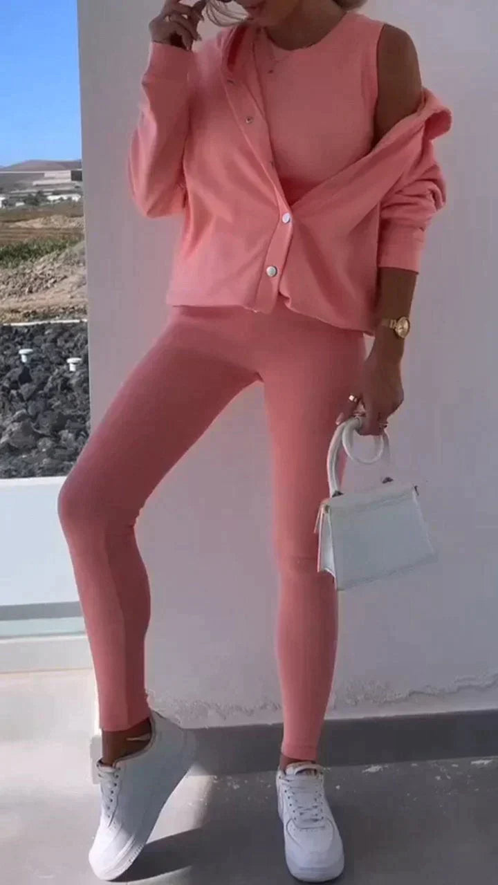 Dames Sportset: Comfortabele Joggingbroek en Kapuzenjack