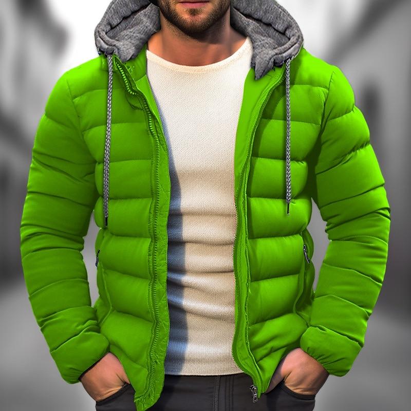 Heren Winterjas Gevoerd Sherpa Stijl Warm Gewatteerd