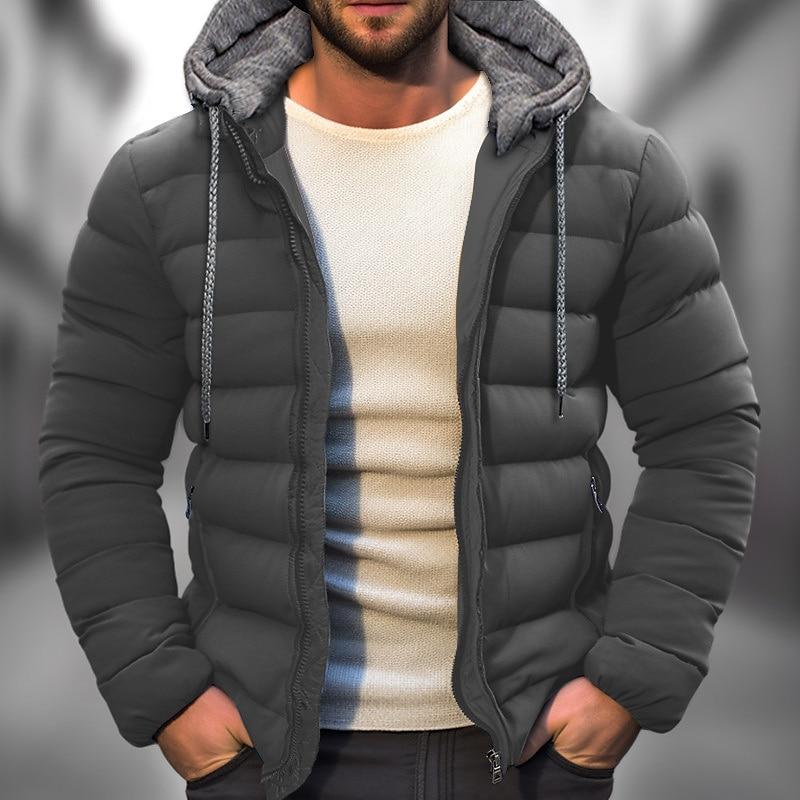 Heren Winterjas Gevoerd Sherpa Stijl Warm Gewatteerd