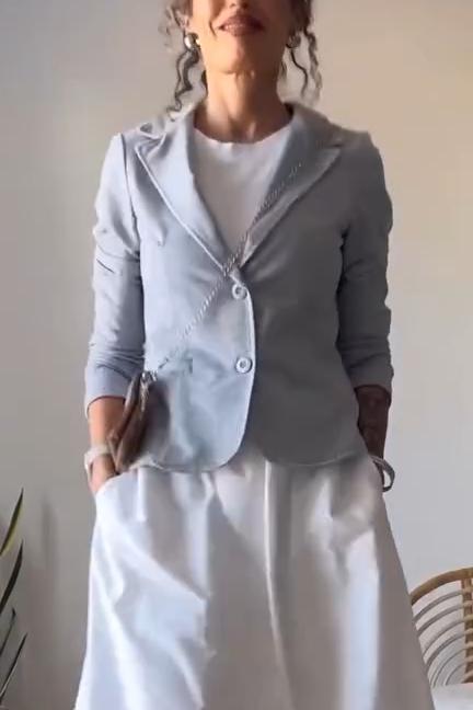 Dames Blazer Slim Fit Casual Mode