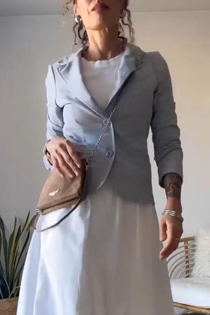 Dames Blazer Slim Fit Casual Mode