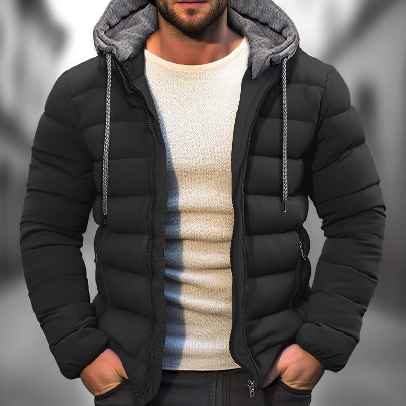 Heren Winterjas Gevoerd Sherpa Stijl Warm Gewatteerd