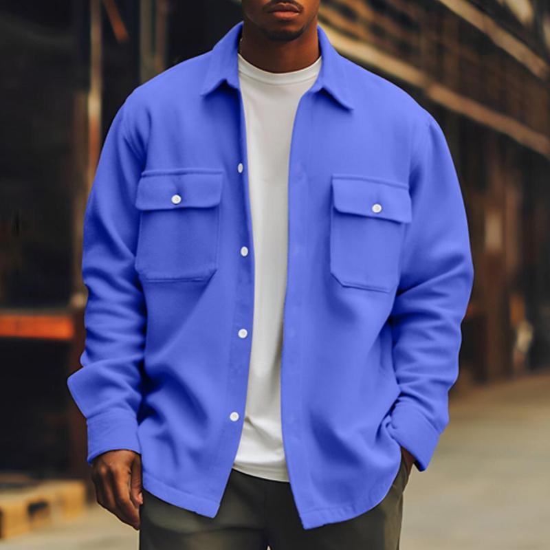 Heren Overhemdjas Oversized Casual Losse Fit