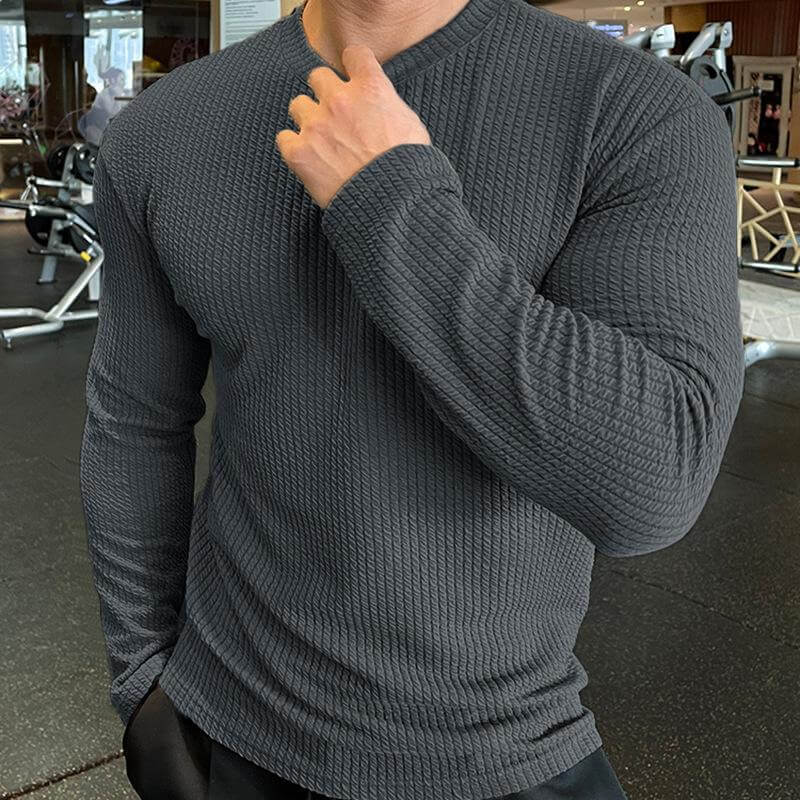 Heren Trui Gebreid Ronde Hals Casual Stijl