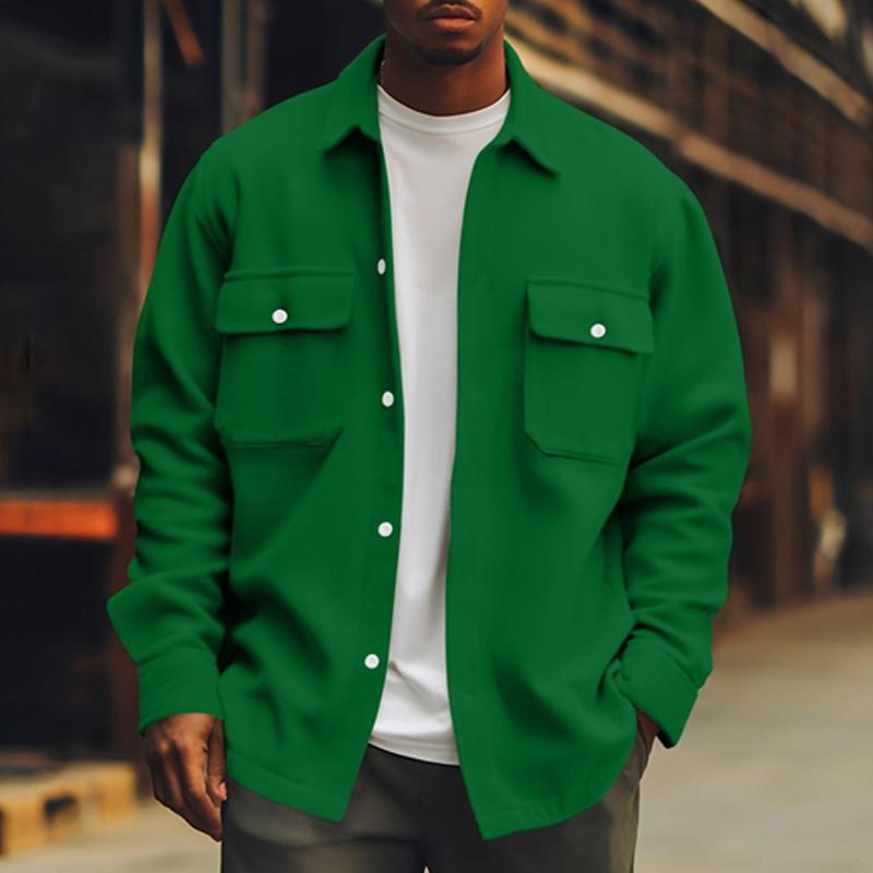 Heren Overhemdjas Oversized Casual Losse Fit