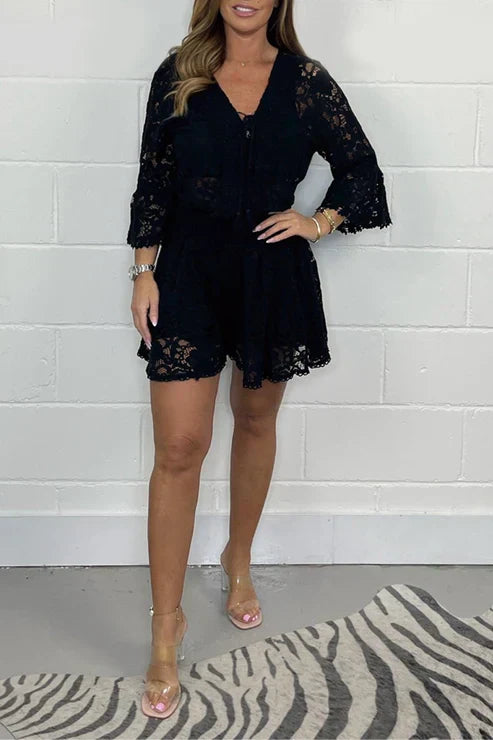 Vrouwelijke Zomer Top en Shorts Set