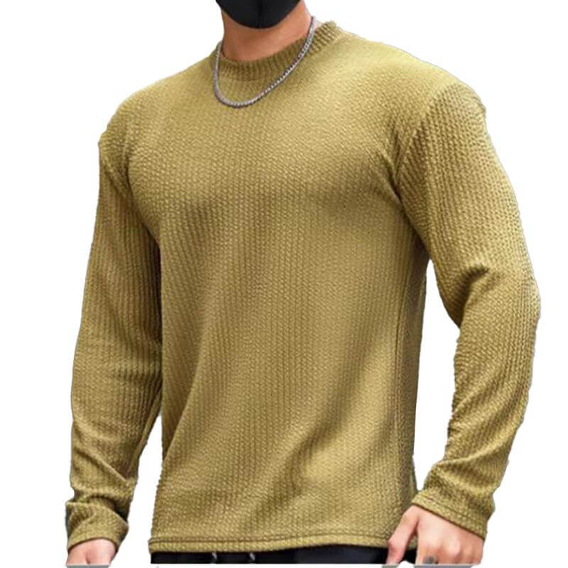 Heren Trui Gebreid Ronde Hals Casual Stijl