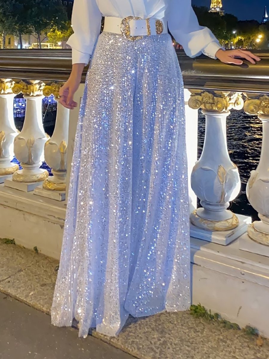 Glitter Outfit: Pailletten Top en Broek voor Vrouwen