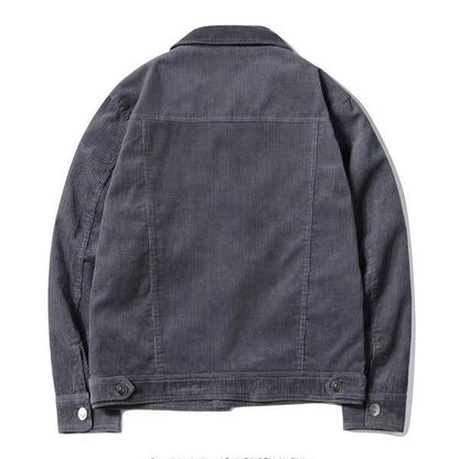 Heren Jas Gevoerd Sherpa Denim Look Vintage Stijl