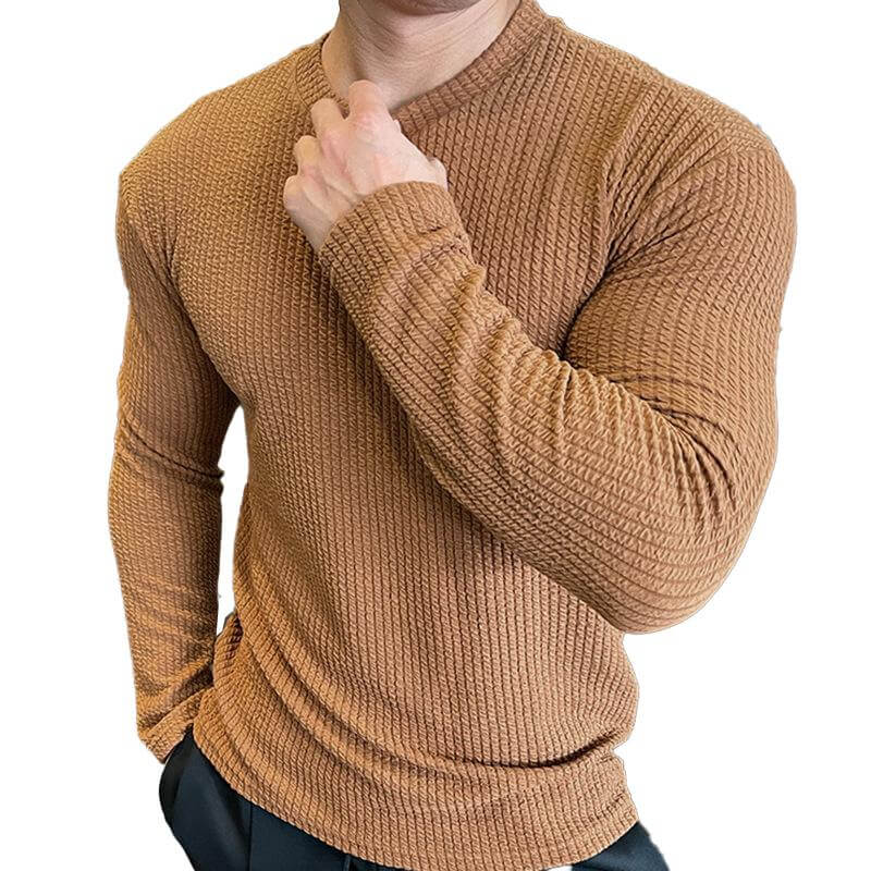 Heren Trui Gebreid Ronde Hals Casual Stijl