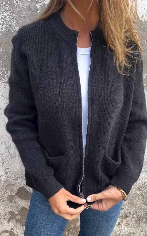 Amelita Cardigan van Katoen met Rits