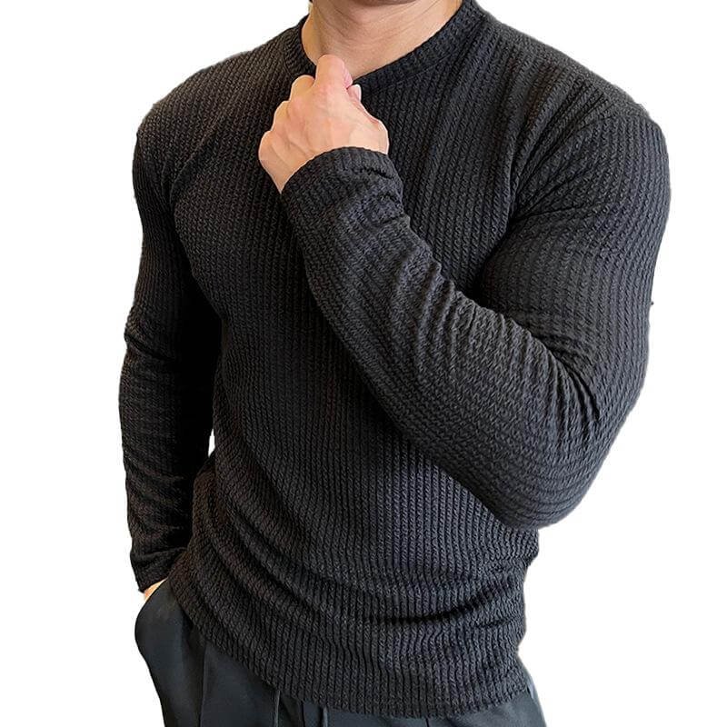 Heren Trui Gebreid Ronde Hals Casual Stijl