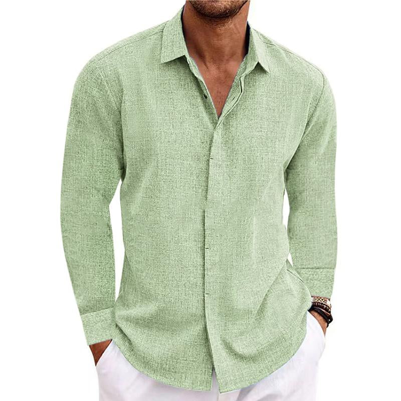 Herenshirt Lange Mouwen Klassiek Casual Overhemd