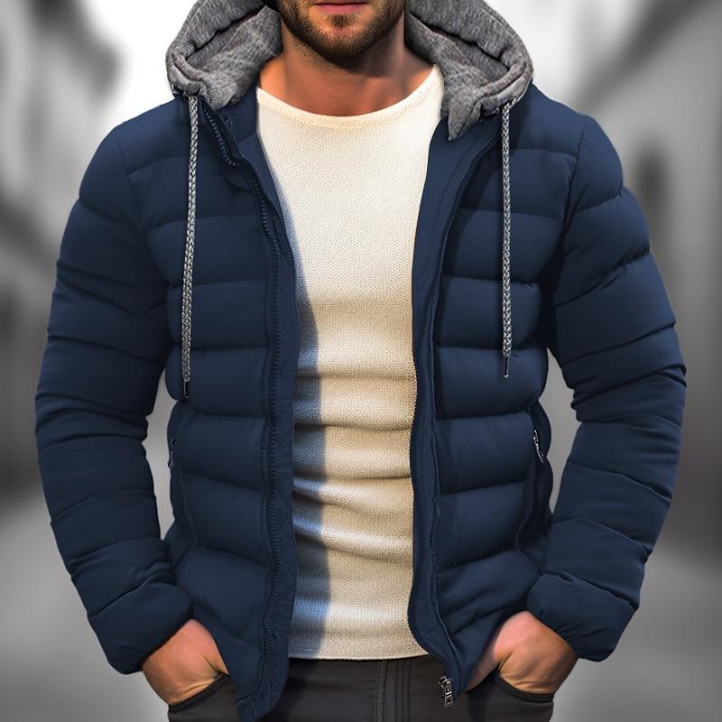 Heren Winterjas Gevoerd Sherpa Stijl Warm Gewatteerd