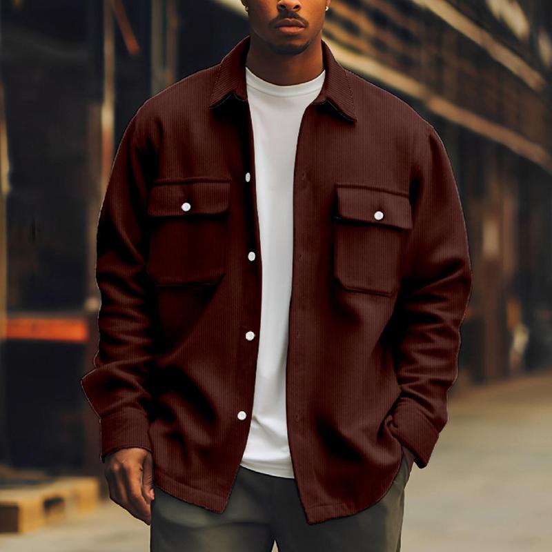 Heren Overhemdjas Oversized Casual Losse Fit