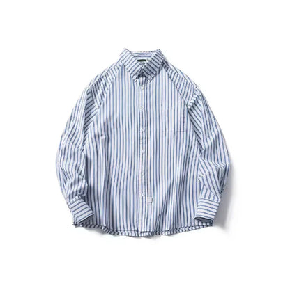 Herenshirt Klassieke Gestreepte Katoen Overhemd - StudioMarella