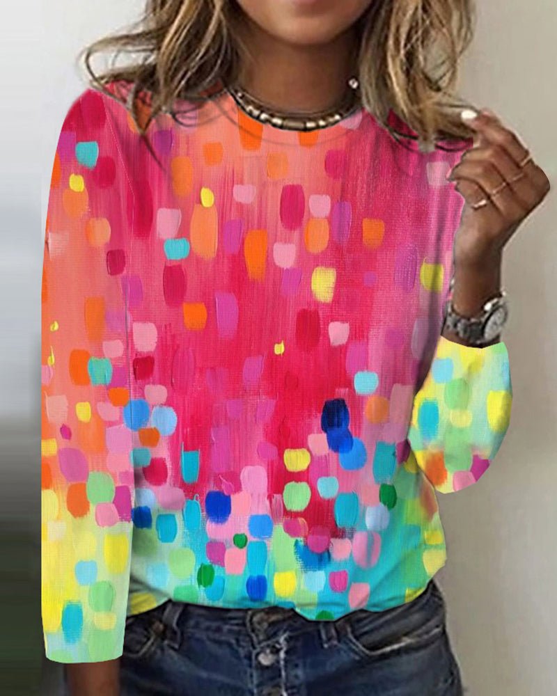 Herfstshirt met Glans voor Vrouw - StudioMarella