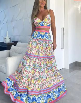 Vrouwelijke Zomerse Rok en Bh Set Tweedelig Outfit - StudioMarella