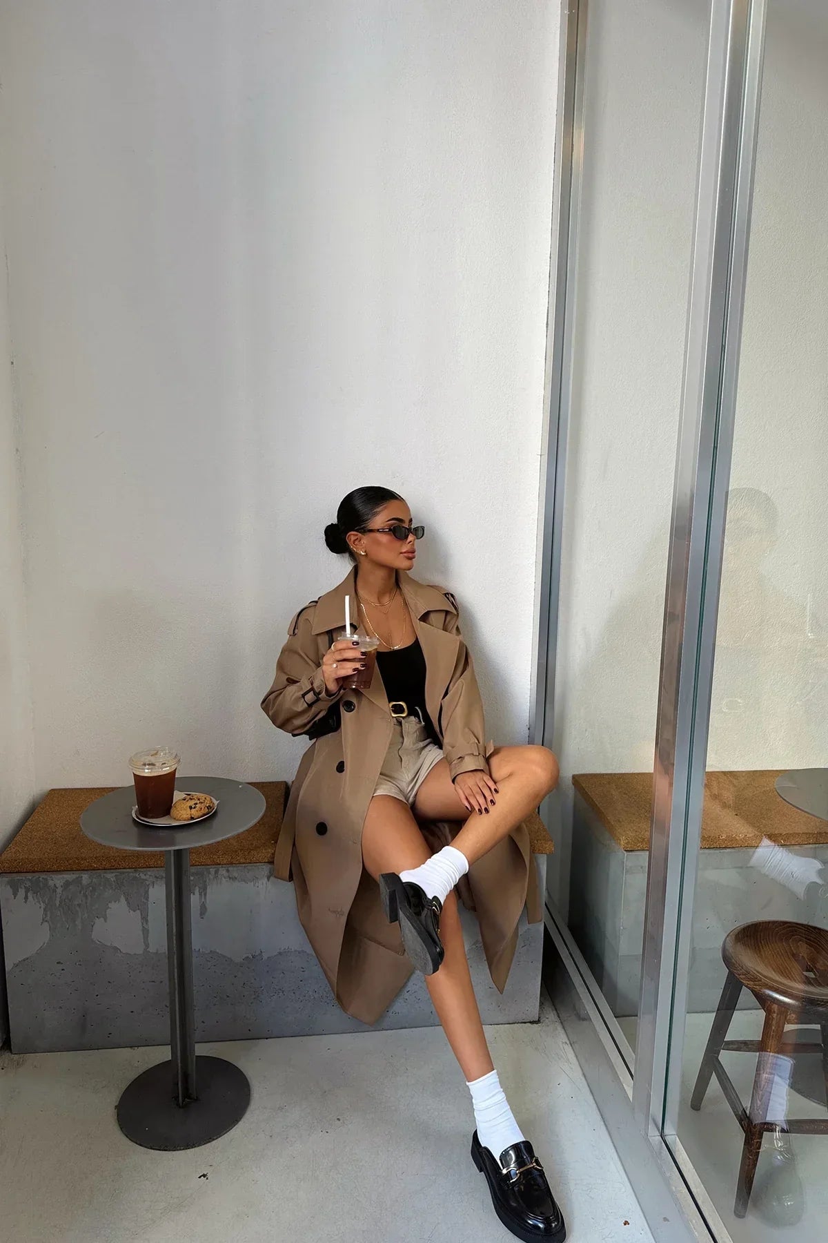 Dames Trenchcoat Warm en Stijlvol Klassiek Modisch - StudioMarella