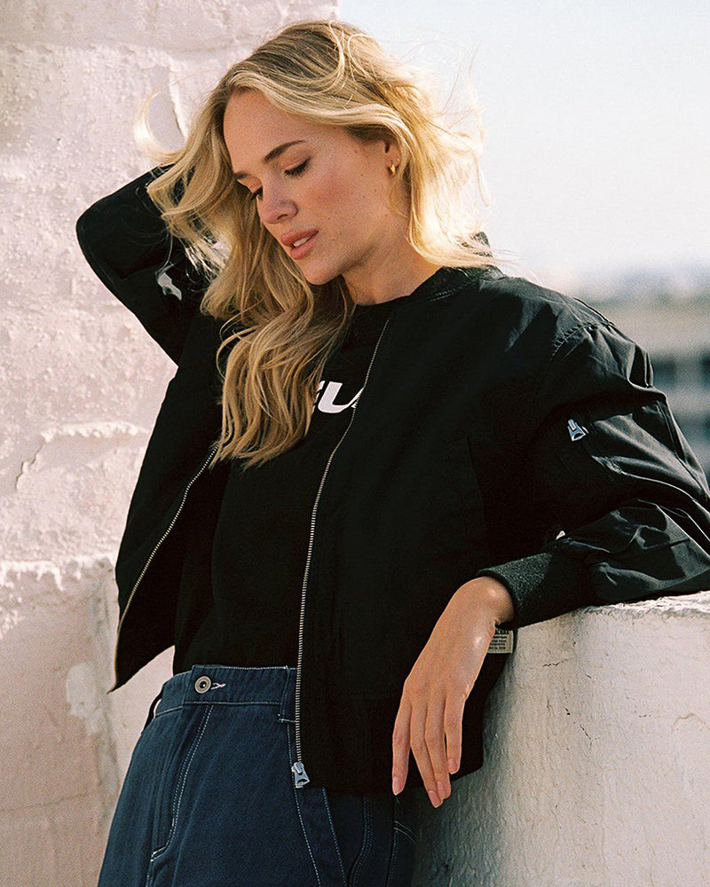 Dames Bomberjack Met Zakken Streetwear Stijl - StudioMarella