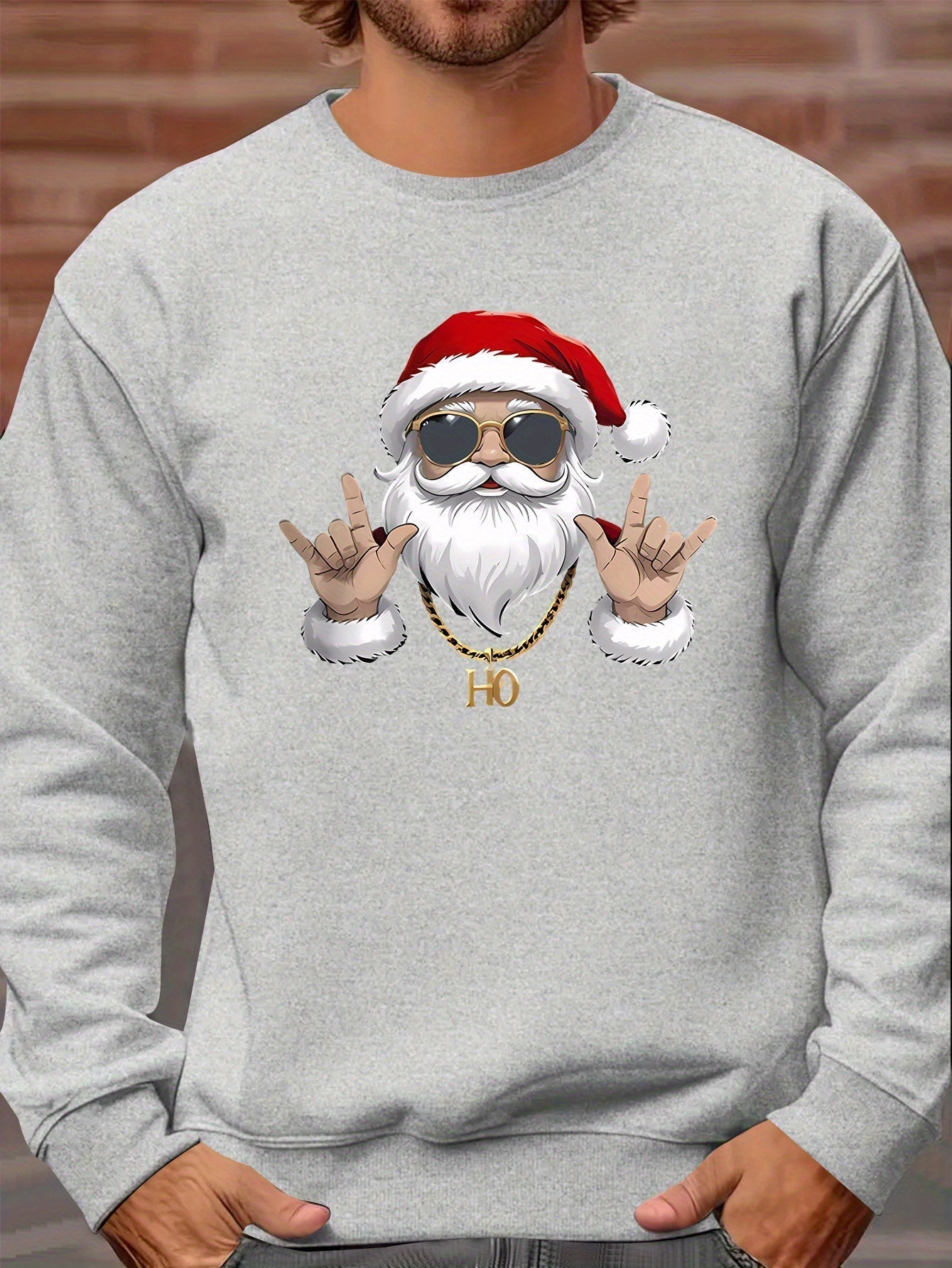 Kerstman Sweatshirt Lange Mouwen voor Mannen