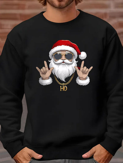 Kerstman Sweatshirt Lange Mouwen voor Mannen - StudioMarella
