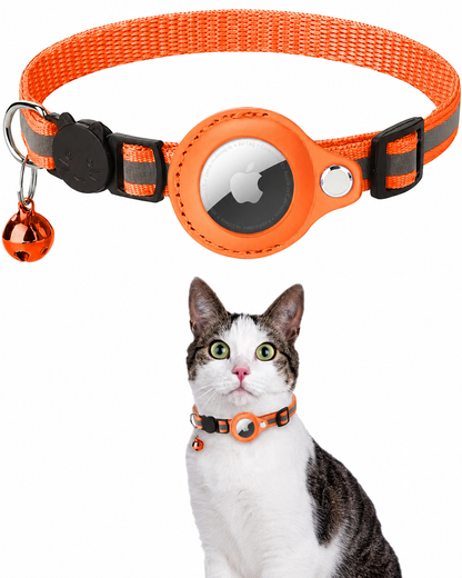 Reflecterende GPS-Trackerhalsband voor Katten met Veiligheidsgesp