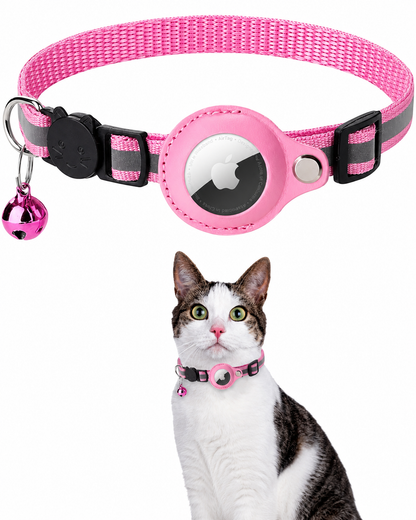 Reflecterende GPS-Trackerhalsband voor Katten met Veiligheidsgesp
