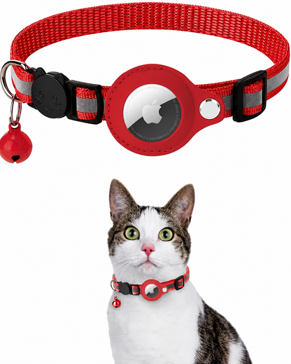 Reflecterende GPS-Trackerhalsband voor Katten met Veiligheidsgesp