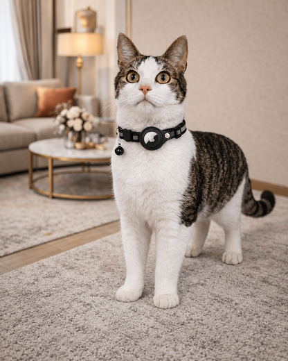Reflecterende GPS-Trackerhalsband voor Katten met Veiligheidsgesp