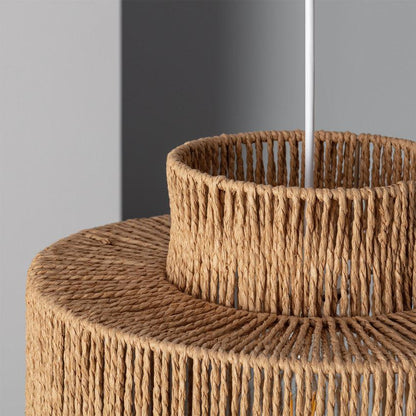Rotan Hanglamp Ø 40cm Gevlochten Raffia E27 Natuurlijk Design