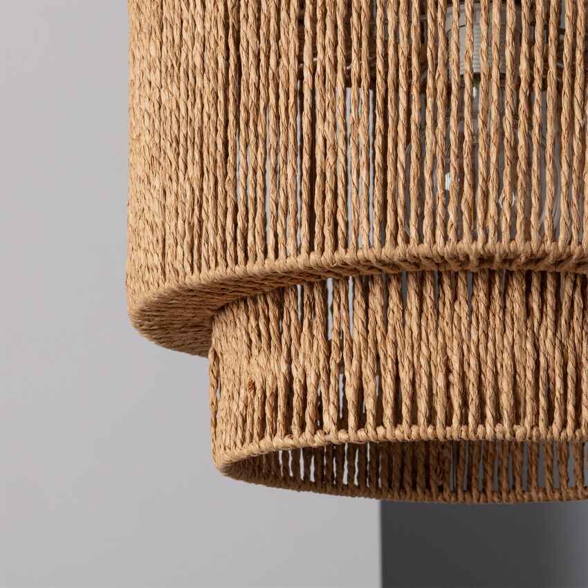 Rotan Hanglamp Ø 40cm Gevlochten Raffia E27 Natuurlijk Design