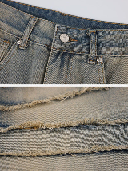Keyn | Jeans met franjes voor heren in de kleur Grijs voor heren in stijl geschikt voor alle seizoenen.