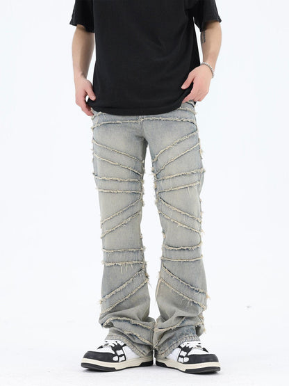 Heren Jeans Losse Pasvorm met Franjes - StudioMarella