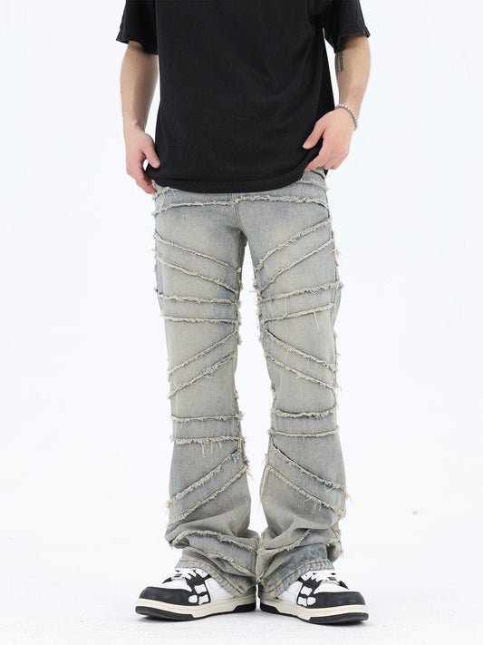 Heren Jeans Losse Pasvorm met Franjes - StudioMarella