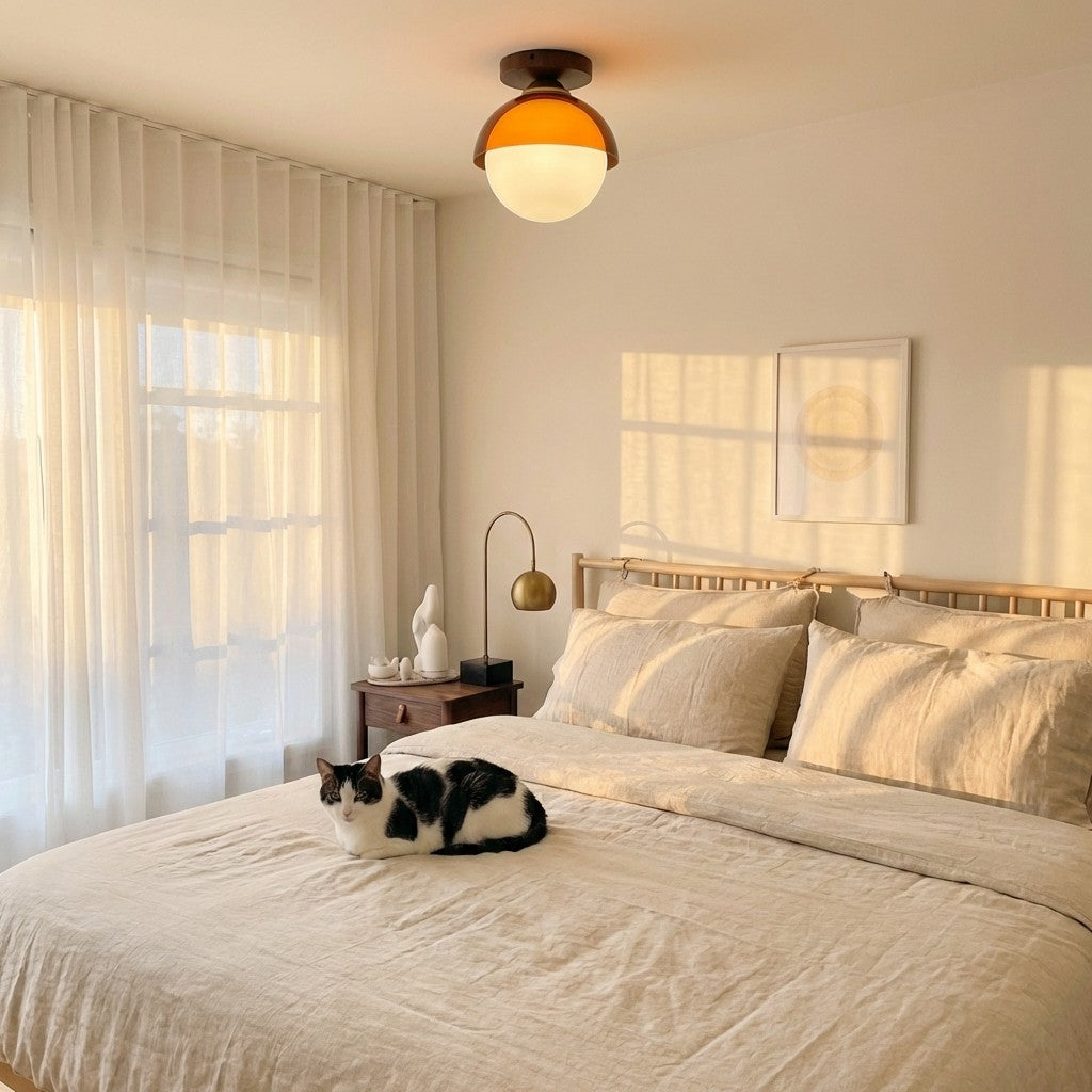Vintage Plafondlamp met Zonsondergangstinten voor Gang en Entree – Moderne Sfeerverlichting
