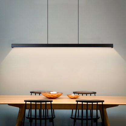 Scandibeam hanglamp LED 3000K zwart eettafel lineaire verlichting modern minimalistisch